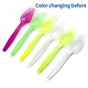 Thìa Nhựa Lớn Thay Đổi Màu Sắc Đa Chức Năng Phân Hủy Sinh Học Cho Trẻ Em - Product Image 3