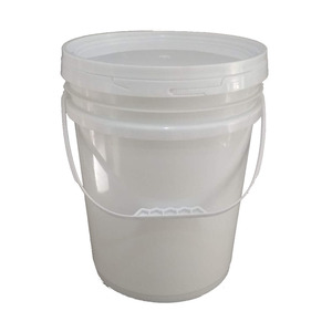 <b>White</b> Pp Plastic <b>Bucket</b> 18L General Packaging Chemical Storage Equipment - Product Image 1