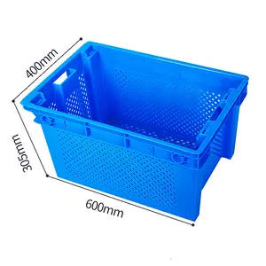 Manufacturer Various Sizes Stackable Plastic crate/basket for fruit and vegetable