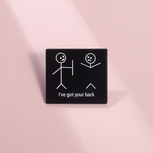 Hey You Droped This Brain Funny Sarcasm Quotes Esmalte Pins Personaje de dibujos animados Bob Is No Arms Humor Broma Metal Badge Jewelry Gift - Product Image 4