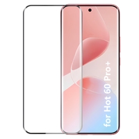 Protection d'écran en verre trempé 9H incurvé 3D avec colle intégrale pour téléphone portable Infinix Hot 60 Pro Plus Hot 50 Pro Plus