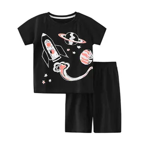 Summer Clearance High Quality Children Suit Boys Girl Clothing Sets 3-4 Years Kids Unisex Short Sleeve Sets Wholesale