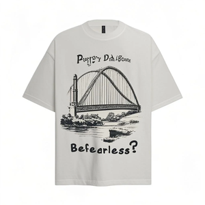 Vente en gros OEM/ODM de haute qualité personnalisé DTG Print 100% coton T-Shirt Commande en gros T-shirts pour hommes - Product Image 4