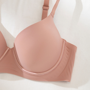 Reggiseno con Ferretto Stile Francese Semplice, in Nylon Spandex, Tinta Unita, Design da Cucire, Lingerie da Donna con Chiusura Posteriore - Product Image 3