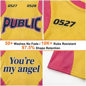 OEM Screen Print Luxury Flat Embroidery Mens T-<b>Shirt</b> Custom Street Style Loose <b>Patchwork</b> O-Neck Breathable Mesh Short Sleeve Tee - Product Image 2