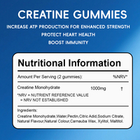 Approvisionnement direct usine : Gel et bonbons à la créatine Halal, enrichis en vitamines, 5g par portion, pour la récupération post-entraînement