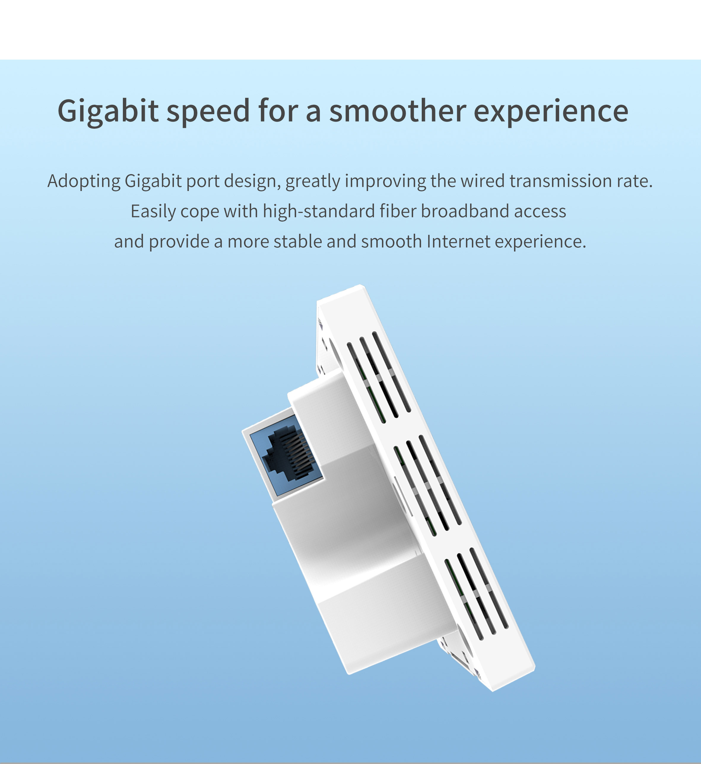 TiNCAM 2.4G 5G 1200M TBC-PTR1200 Dual Brand in Wall Wireless Access Point 48V PoE WiFi MIMO Wall Mount AP for Apartment Hotel · image 4