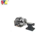 Alat verteks Vertikal Horizontal, kepala pembagi Universal F11 FW80 alat mesin vertex indeks collet vertikal
