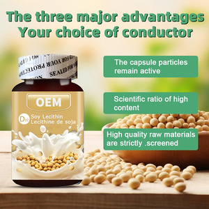 Biologische sojalecithine fosfolipiden supplement voor een mooiere huid, sojalecithine <span class=keywords><strong>capsules</strong></span> van Town Healthcare. - Product Image 2