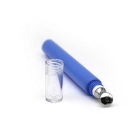 Récipients Offre Spéciale recyclables de crème d'oeil de tube mou bleu mat PE avec l'applicateur de massage pour l'emballage cosmétique de soins de la peau