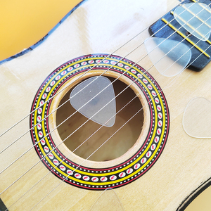 Púa de guitarra <span class=keywords><strong>transparente</strong></span> de 100 piezas para bajo eléctrico acústico y <span class=keywords><strong>ukelele</strong></span> - Product Image 5