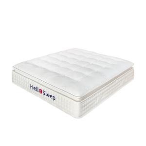 <span class=keywords><strong>Matelas</strong></span> blanc de qualité supérieure avec ressorts ensachés <span class=keywords><strong>Laine</strong></span> et mousse de qualité supérieure pour un sommeil réparateur - Product Image 3