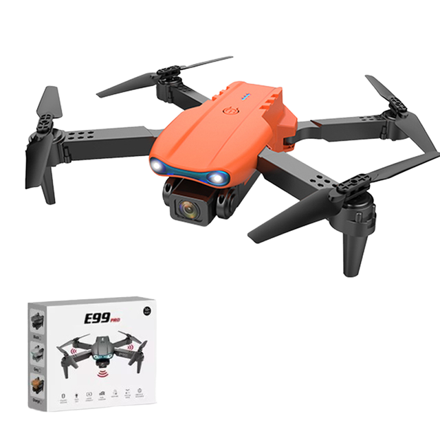E99 PRO 2025 High-Definition Folding Drone 4K Dual Camera Beginner-Friendly 2KM Transmission Remote Control Aircraft