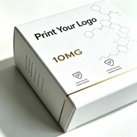 Étiquettes personnalisées pour petits flacons de peptides 3ml 5ml 10ml 20ml, autocollantes, imperméables, résistantes aux UV, en vinyle, avec logo de marque laser