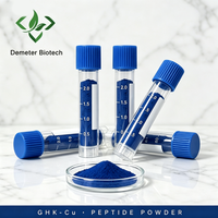 Bubuk GHK-Cu (Peptida Tembaga) Kelas Kosmetik Demeter CAS 89030-95-5 Kemurnian Tinggi 99% Dukungan Label Pribadi