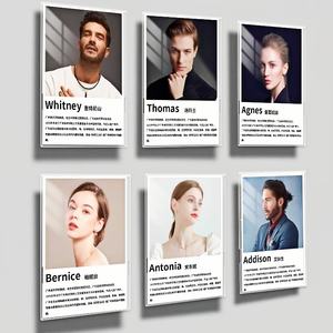 Porte-affiche mural en acrylique avec ruban adhésif mural suspendu flottant porte-affiche en acrylique pour cadre photo photo - Product Image 6