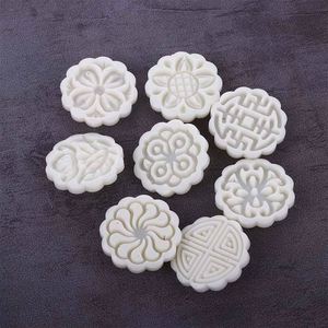 6 Style Flower Mooncake <b>Mold</b> Set 50g Mid Autumn Festival DIY <b>Hand</b> Pressure Eco-friendly Non-stick Dishwasher Safe Food Grade - Product Image 2