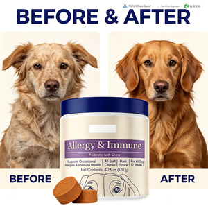 Masticables Blandos Probióticos Sin Granos y Altos en Proteínas <span class=keywords><strong>para</strong></span> <span class=keywords><strong>Perros</strong></span> - Mejoran la Digestión Intestinal, el Apoyo Inmunológico y la Salud de la Piel, <span class=keywords><strong>Suplementos</strong></span> <span class=keywords><strong>para</strong></span> Todas las Etapas de la Vida - Product Image 6
