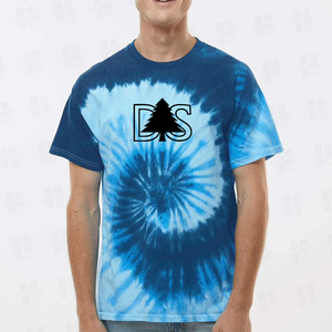 T-shirt Tie-Dye Confortable en Coton 100% pour Homme, Coupe Ample, Broderie Personnalisée de Haute Qualité, Nouvelle Collection Été - Product Image 3