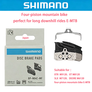 Pastillas de Freno de Disco Metálicas Originales <span class=keywords><strong>Shimano</strong></span> N04C Compatibles con XTR M9120 <span class=keywords><strong>XT</strong></span> <span class=keywords><strong>M8120</strong></span> SLX M7120 de 4 Pistones para Bicicletas de Montaña y E-MTB de Descenso - Product Image 2