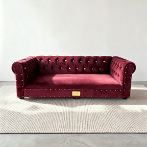 Custom Frame Modern Leather Cat <b>Bed</b> Unique Aesthetic Design Bulk Luxury Indoor Elevated Pet <b>Beds</b> For Small <b>Medium</b> <b>Dogs</b> - Product Image 1