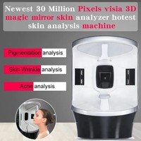 Máquina Analizadora Facial 3D con IA, Escáner Inteligente para Prueba de Tipo de Piel y Análisis de Humedad para Salones de Belleza (Enchufes US y JP)
