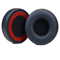 Almohadillas de Repuesto para Auriculares Beats Solo 4, Almohadillas de Espuma Viscoelástica y Cuero Proteico para Auriculares Inalámbricos Beats Solo4