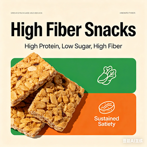 Biscotti all'avena e cereali all'ingrosso, ad alto contenuto di fibre, a basso contenuto di zuccheri, ad alto contenuto proteico, snack salutari per il tè <span class=keywords><strong>pomeridiano</strong></span>, Halal, sodi e saporiti - Product Image 5