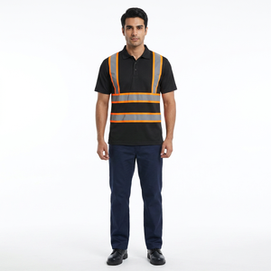Camisetas Polo de Alta Visibilidad 2025, Reflectantes, para Construcción, Ropa de Trabajo para Hombre, Ignífugas, Manga Corta - Product Image 1