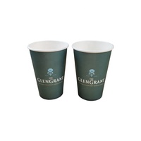 Gobelets en papier jetables à paroi simple de 12 oz avec logo personnalisé écologique pour boissons chaudes