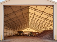 Structure de tente de stockage en tissu, abri minéral, conteneur, hangar à charpente, entrepôt, structure certifiée, arène, engrais, acier galvanisé