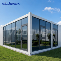VICDOWEX Maison conteneur préfabriquée en kit au design contemporain pour entrepôt, bureau, chantier