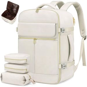 Large Capacity Fashion <b>Backpack</b> Zipper Lightweight Scalable Luggage Bag for Cross-Border Business Commute Travel <b>Laptop</b> - Product Image 2