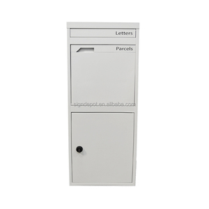 Boîte à <span class=keywords><strong>colis</strong></span> autoportante moderne, résistante aux intempéries, antivol, avec finition imitation bois, pour livraison de <span class=keywords><strong>colis</strong></span>, 3 compartiments, grande capacité - Product Image 2