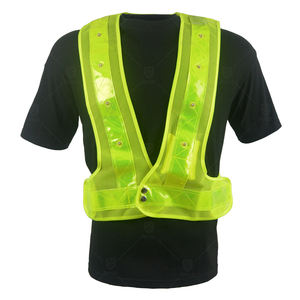Vendita calda LED ad alta visibilità riflettente giubbotto di sicurezza luce di avvertimento per la bici da passeggio gilet riflettente - Product Image 1