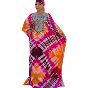 Handmade Rayon <b>Kaftan</b> Dress for Adults <b>Plus</b> <b>Size</b> African Clothing Long Ethnic Style Seamless Breathable All Seasons Wear - Product Image 1