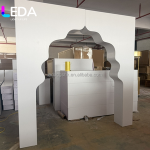 LEDA Modern Open Arch <b>Backdrop</b> <b>Stand</b> Double Pvc Square Shaped Wall Event <b>Backdrop</b> Party Frame <b>Stand</b> - Product Image 2