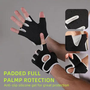 Gants de gymnastique respirants demi-doigt avec logo personnalisé professionnel de haute qualité, gants d'entraînement, d'haltérophilie et de fitness, vente en gros OEM - Product Image 6