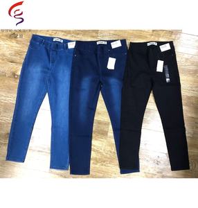 <span class=keywords><strong>Jeans</strong></span> da Donna all'Ingrosso, Produttore di <span class=keywords><strong>Jeans</strong></span> in Denim, Liquidazione Pantaloni da Donna, <span class=keywords><strong>Jeans</strong></span> Skinny Blu Scuro, Lotto di Stock - Product Image 2