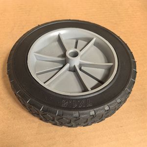 Rueda Sólida de 7 Pulgadas, Gris, con Banda de Rodadura Firme, para Carros de Herramientas, Carros de Equipaje, Remolques, Uso Pesado - Product Image 3