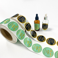 Autocollants en vinyle imperméables avec logo imprimé sur mesure pour l'emballage cosmétique - Soins de la peau et rouleaux d'étiquettes adhésives pour rouges à lèvres