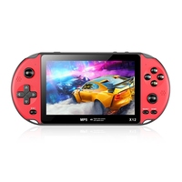 Pas cher X12 grand écran 5.1 pouces lecteur de jeu portable jeux construits consoles de jeux vidéo pour PSP enfants cadeau