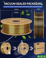 Filament de soie PLA LANDU 1,75 mm, bicolore, en bobine de 1 kg pour imprimante 3D, haute qualité pour moulage et décoration
