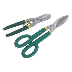กรรไกรตัดโลหะอเนกประสงค์ ใบมีดเหล็กคาร์บอน สีเขียว เกรดอุตสาหกรรม สำหรับตัดแผ่นโลหะ - Product Image 1