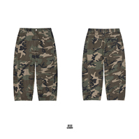 Pantalon de travail camouflage pour homme 200G, pantalon en jean décontracté à carreaux Ripstop pour le streetwear