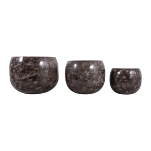 Ensemble de jardinières rondes modernes en métal pour intérieur et extérieur, pots décoratifs pour entrée, salon, bureau - Product Image 4