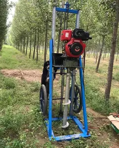 Portable Gasoline Engine Ground Screw Hydraulic Solar Pile Driver Machine