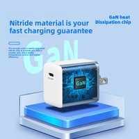 Nouveau modèle transfrontalier le plus vendu – Chargeur USB-C PD60W ignifuge en nitrure de gallium, norme américaine, pour téléphones mobiles à charge rapide