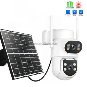 Caméra de surveillance agricole AI à suivi automatique avec alarme, double objectif, réseau sans fil, caméra dôme PTZ, visualisation à distance, audio bidirectionnel, caméra CCTV solaire 4G - Product Image 3