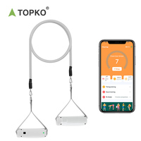 TOPKO Bande de Résistance Élastique Intelligente en TPE et Latex avec Compteur APP, Personnalisable avec Logo, pour Exercices de Jambes et Fessiers